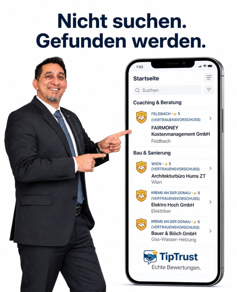 Zoran Mikulovic zeigt TipTrust mit Unternehmensprofilen in der Web-App